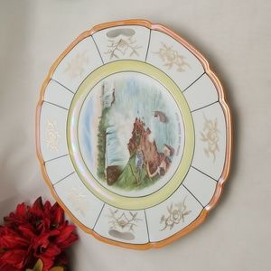 Bavarian Lusterware Niagara Falls Souvenir Plate